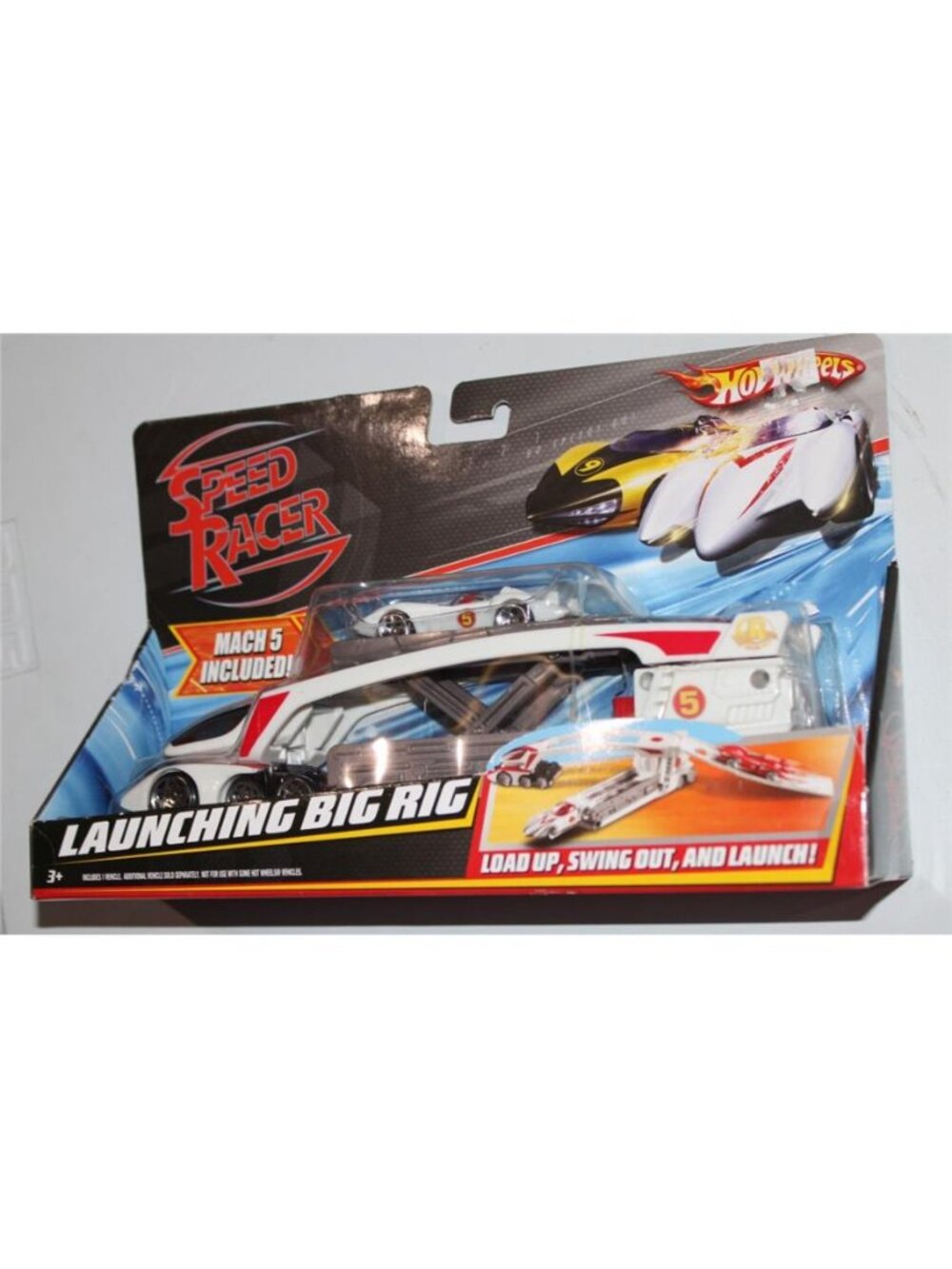 NEW in Box Hot Wheels Speed Racer Mach 5 Launching Big Rig 2007 Car Truck